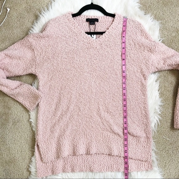 New Sanctuary V-neck Teddy Sweater in Rose Quartz - Picture 12 of 12